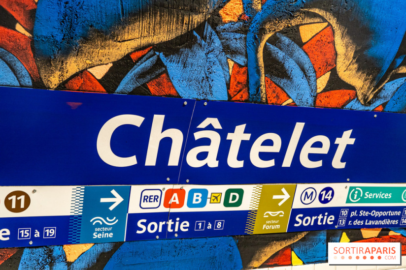 La station de Métro Châtelet re-décoré par des street-artistes