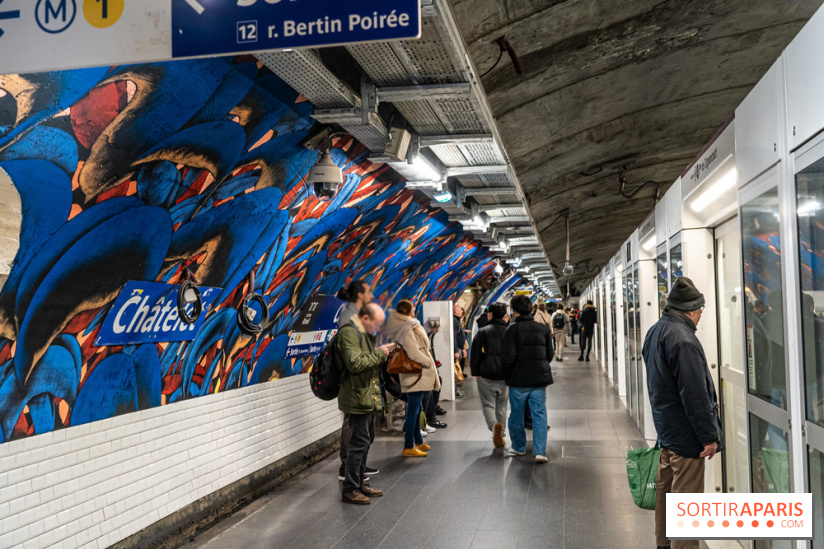 La station de Métro Châtelet re-décoré par des street-artistes -  A7C4416