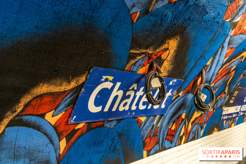 La station de Métro Châtelet re-décoré par des street-artistes