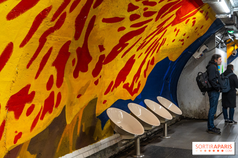 La station de Métro Châtelet re-décoré par des street-artistes