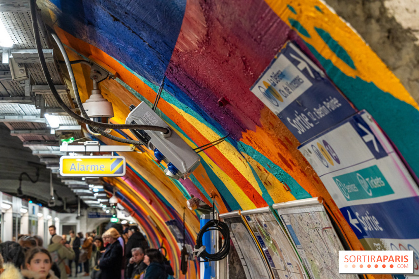 La station de Métro Châtelet re-décoré par des street-artistes