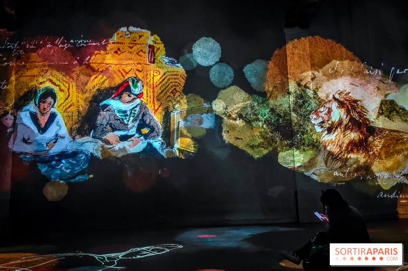 Les Orientalistes, l'exposition de l'Atelier des Lumières qui nous fait voyager en Orient - photos - IMG20240208102202