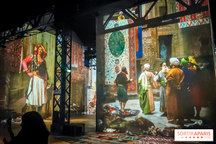 Les Orientalistes, l'exposition de l'Atelier des Lumières qui nous fait voyager en Orient - photos - IMG20240208102334