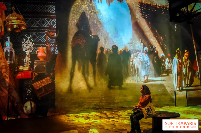 Les Orientalistes, l'exposition de l'Atelier des Lumières qui nous fait voyager en Orient - photos - IMG20240208102317