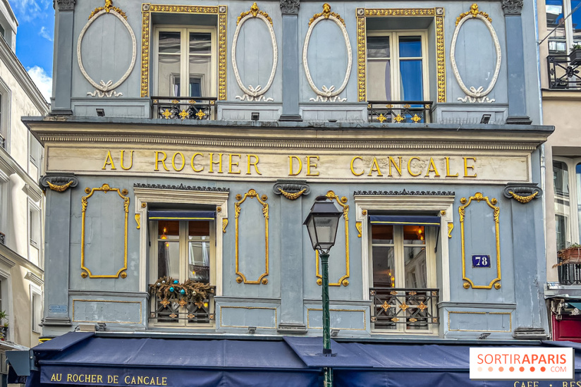 Au Rocher de Cancale, le restaurant historique à la façade bleue rue Montorgueil