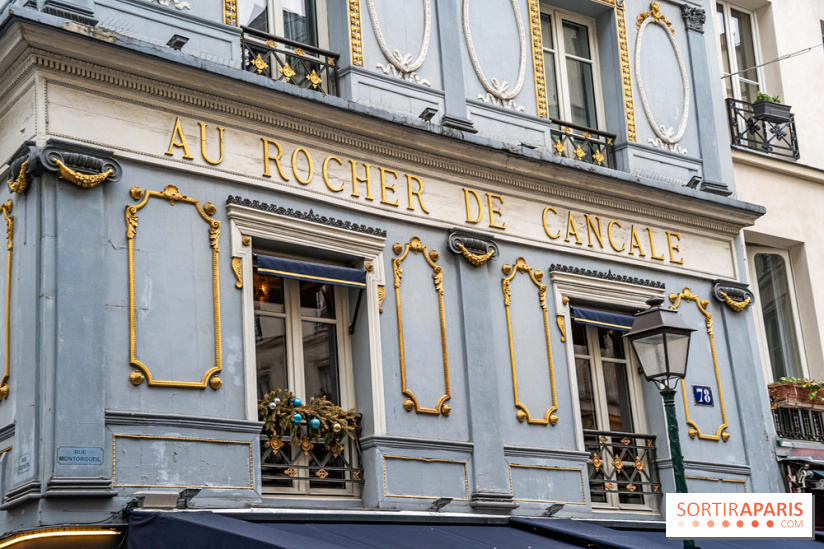 Au Rocher de Cancale, le restaurant historique à la façade bleue rue Montorgueil -  A7C8742