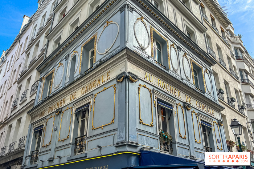 Au Rocher de Cancale, le restaurant historique à la façade bleue rue Montorgueil