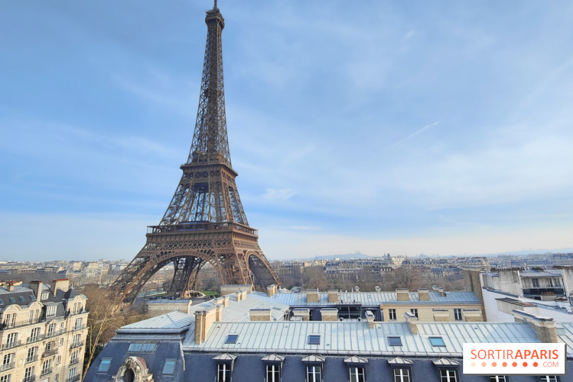 Visuel Paris 15e - Tour Eiffel hiver toits paris