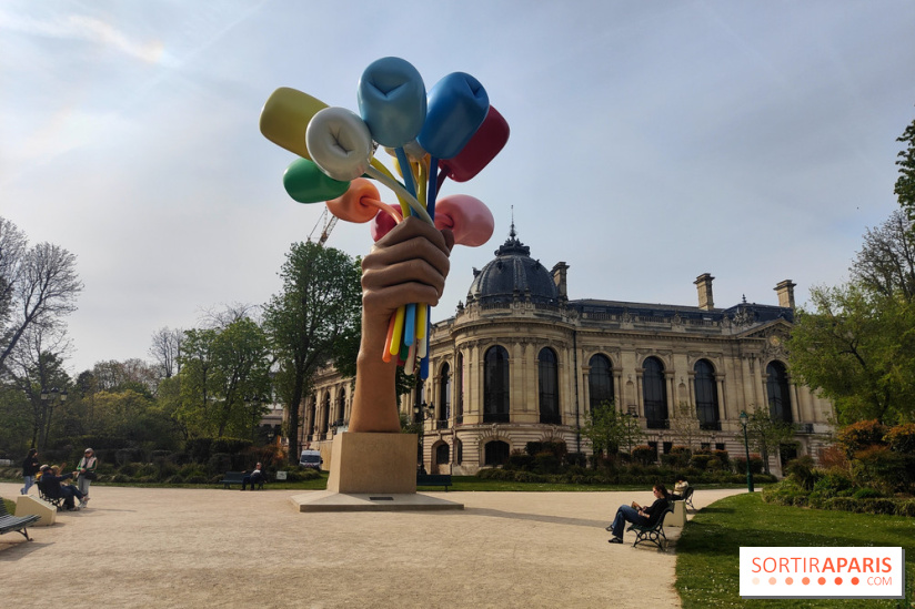 Visuel Paris 8e - printemps Jeff Koons jardin Champs Elysées