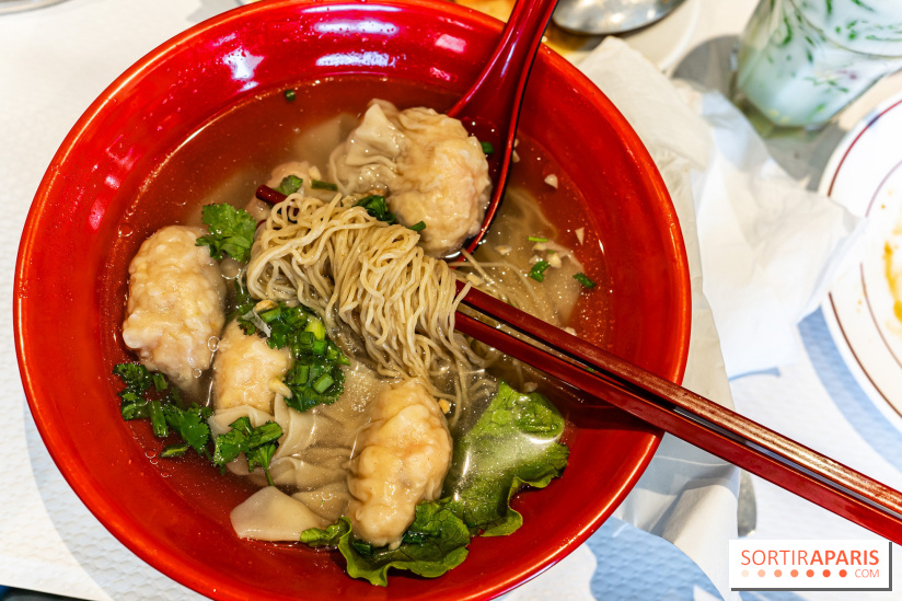 New Hao Khoan, le restaurant chinois et vietnamien, valeur sûre du 13e - soupe de nouilles et raviolis de crevettes