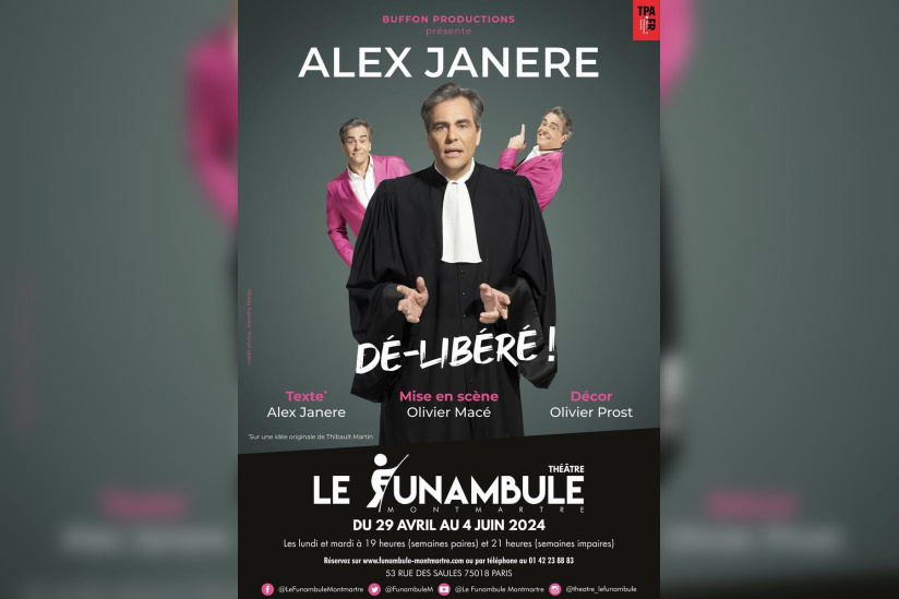 Dé-libéré, le spectacle de l'avocat Alex Janere 