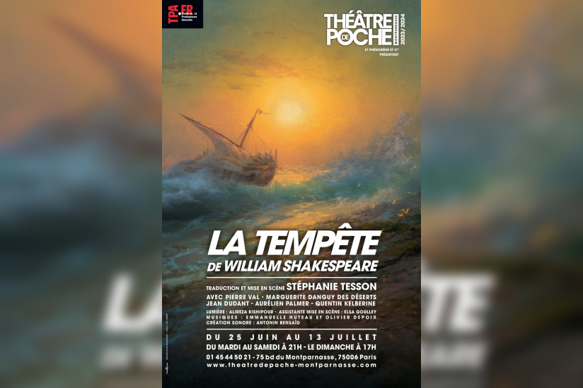 La Tempête de William Shakespeare au Théâtre de Poche Montparnasse 