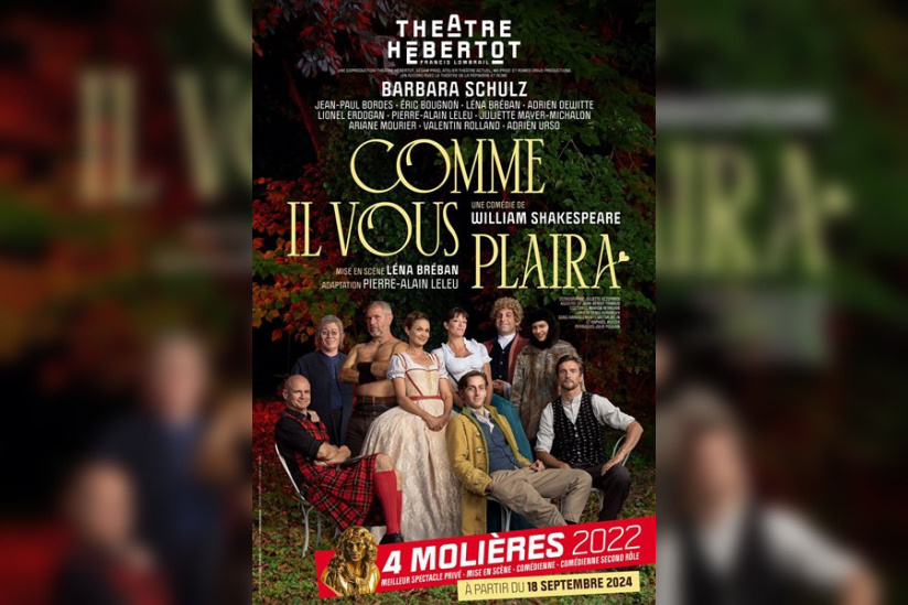 Comme il vous plaira : la pièce de Shakeaspeare au Théâtre Hébertot 