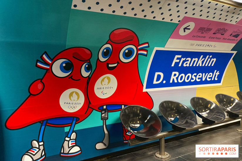 Jeux olympiques et paralympiques Paris 2024 - Visuel - métro Roosevelt
