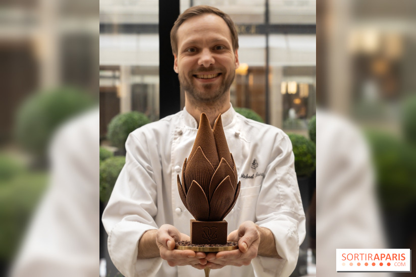 L'oeuf de Pâques fleur du George V Paris par Michael Bartocetti 2024