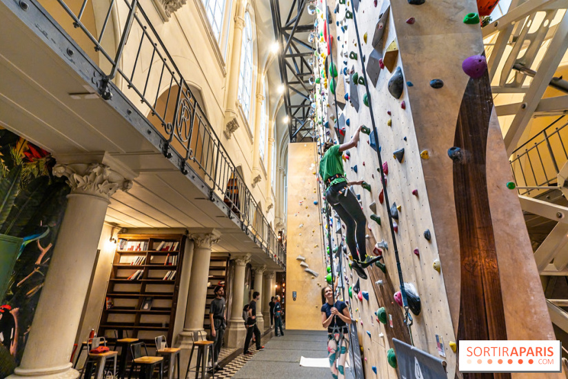Climbing District Saint-Lazare, la salle d'escalade et espace coworking cachée dans une chapelle
