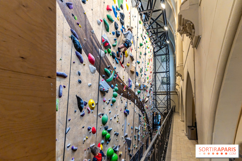 Climbing District Saint-Lazare, la salle d'escalade et espace coworking cachée dans une chapelle -  A7C8021