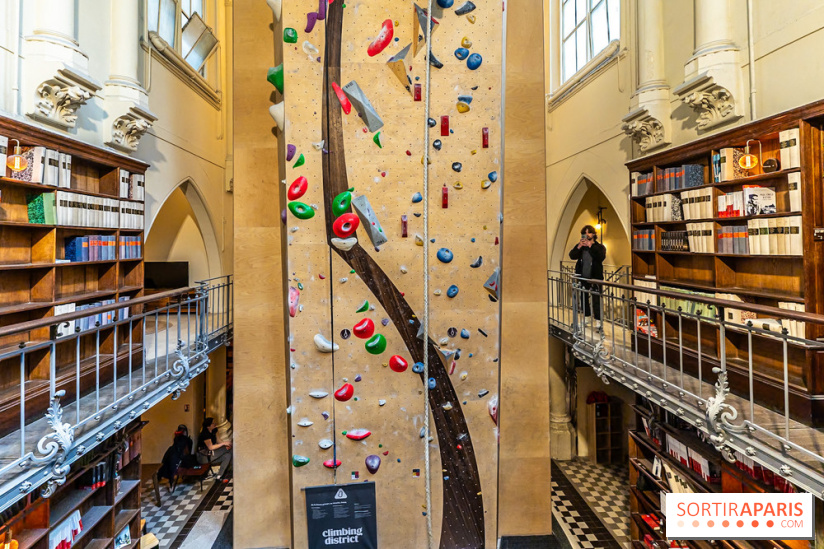 Climbing District Saint-Lazare, la salle d'escalade et espace coworking cachée dans une chapelle -  A7C8024