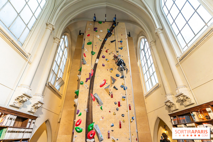Climbing District Saint-Lazare, la salle d'escalade et espace coworking cachée dans une chapelle