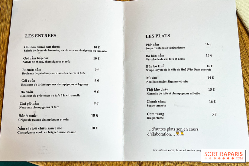 Bêp Việt, le restaurant vietnamien végétarien du 13e, les photos