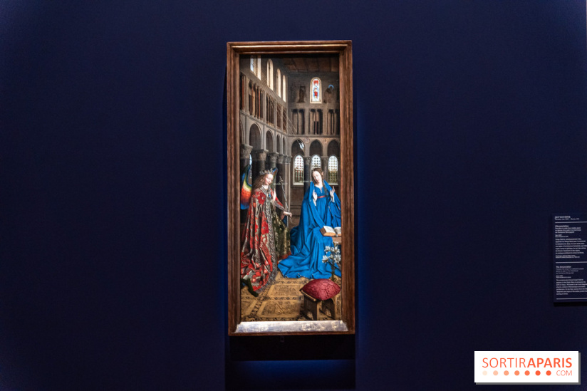 Exposition Revoir Van Eyck, La Vierge du chancelier Rolin au Musée du Louvre - L'Annonciation