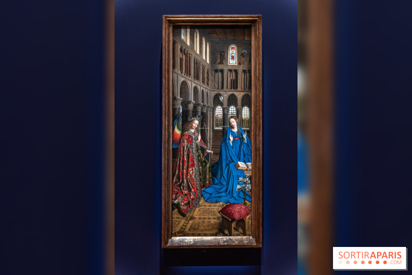 Exposition Revoir Van Eyck, La Vierge du chancelier Rolin au Musée du Louvre - L'Annonciation
