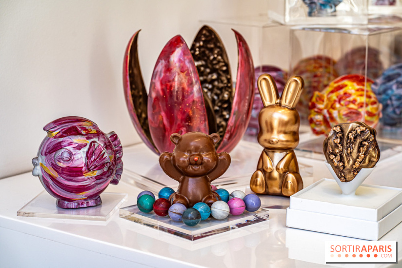 Oeuf Joyaux et chocolats de Pâques de Jade Génin 2024
