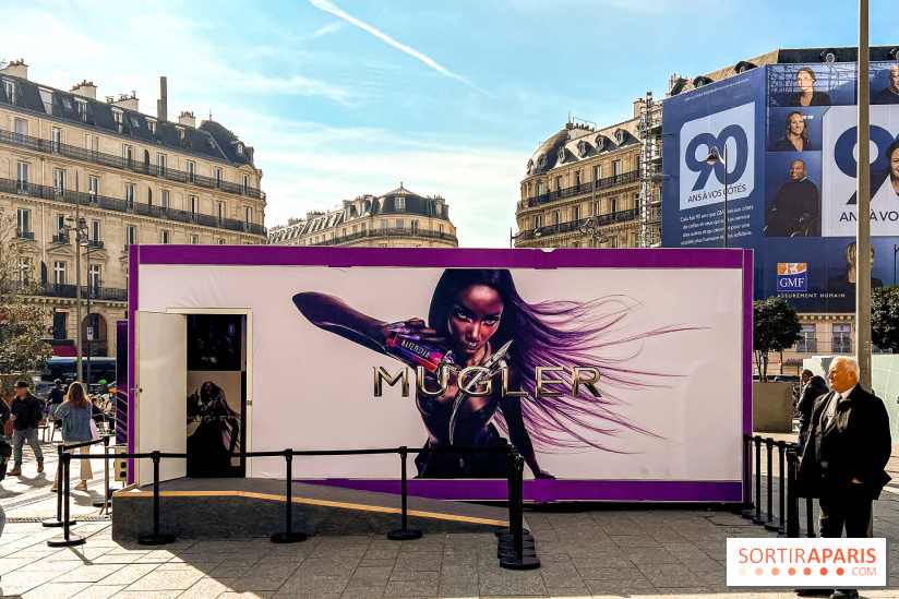 Mugler installe un pop up sensoriel et immersif avec des animations gratuites, à Paris