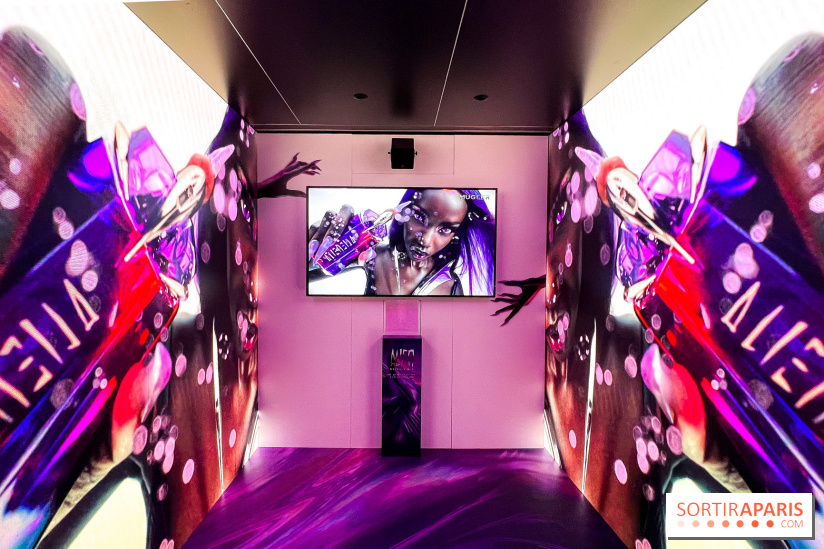 Mugler installe un pop up sensoriel et immersif avec des animations gratuites, à Paris
