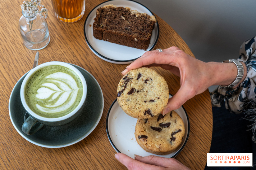 Trombone Coffee Shop Paris 20e -  cookie zaatar - cookie chocolat