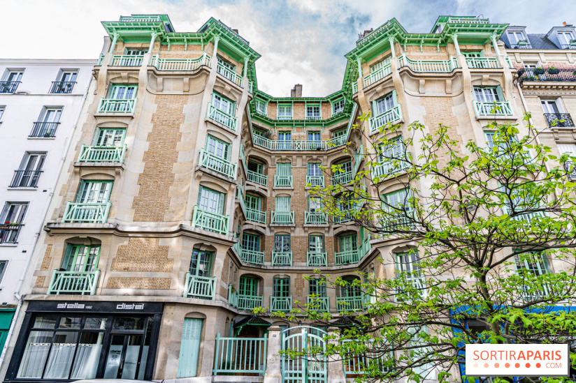 Insolite, la façade originale de la rue Blomet Paris 15e - photos