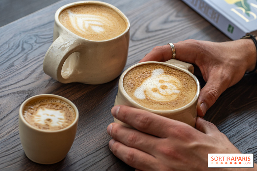 Seven Heaven, le coffee shop dog's friendly et kid's friendly de Paris 11e -  café latte