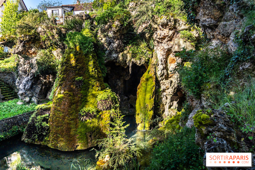 Parc du Dr Fauvel à Villennes sur Seine, grotte et cascades