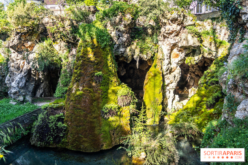 Parc du Dr Fauvel à Villennes sur Seine, grotte et cascades