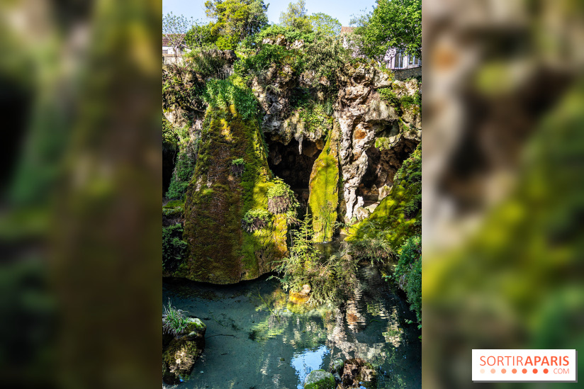Parc du Dr Fauvel à Villennes sur Seine, grotte et cascades