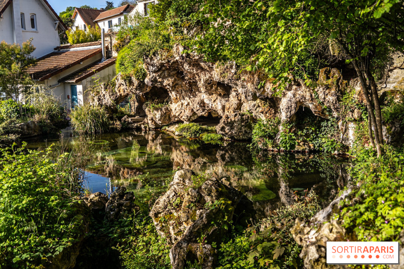 Parc du Dr Fauvel à Villennes sur Seine, grotte et cascades