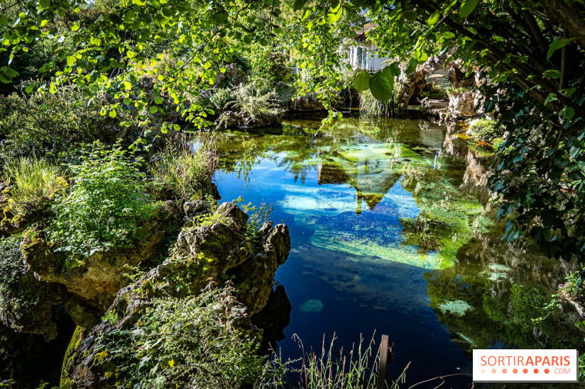 Parc du Dr Fauvel à Villennes sur Seine, grotte et cascades