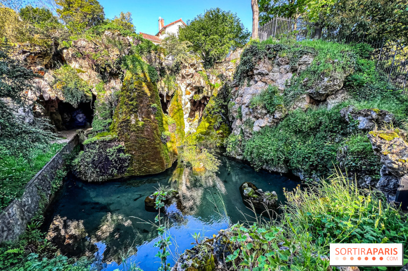 Parc du Dr Fauvel à Villennes sur Seine, grotte et cascades