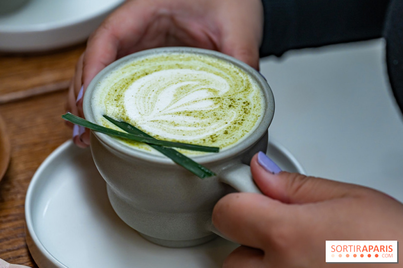Fu Patisserie et coffee shop Paris 13e -  latte panda ou matcha