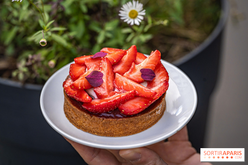 Pâtisserie Mélilot Paris 20e arrondissement -  tarte aux fraises
