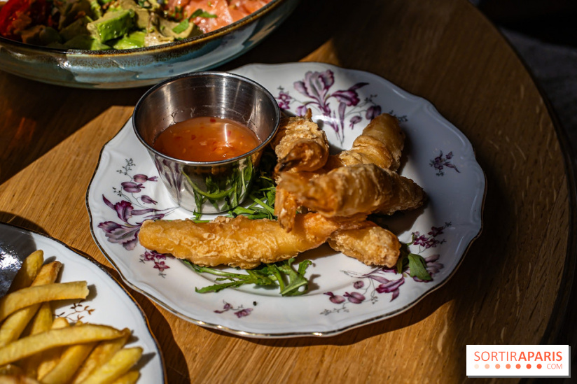 Festival, le café-restaurant rue Étienne Marcel  -  beignets de gambas