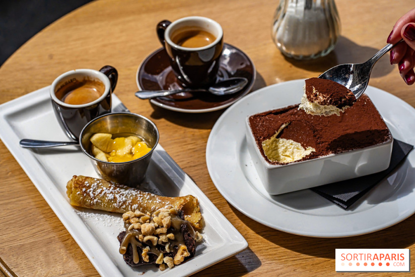 Festival, le café-restaurant rue Étienne Marcel  -  café gourmand - tiramisu - dessert