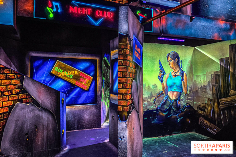 La Tête dans les Nuages - la Défense - Laser game Lara Croft