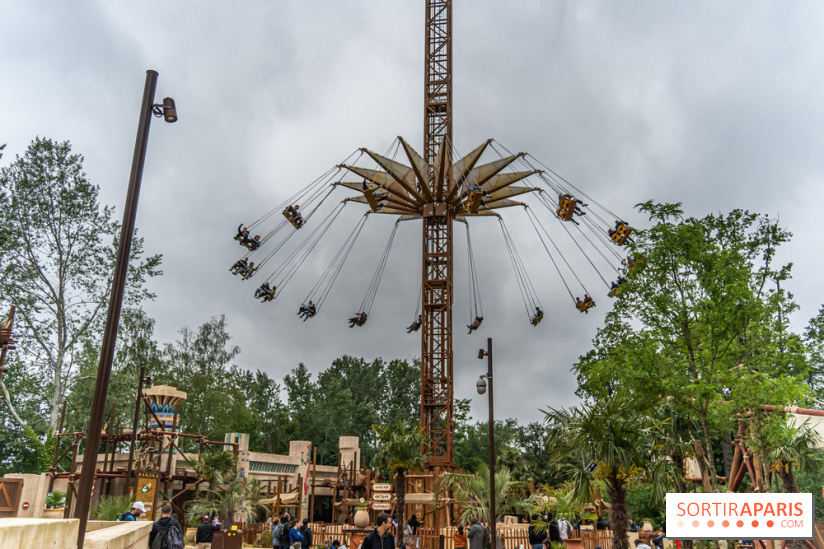 Parc Astérix : inauguration de la Tour Numérobis avec Jamel Debbouze
