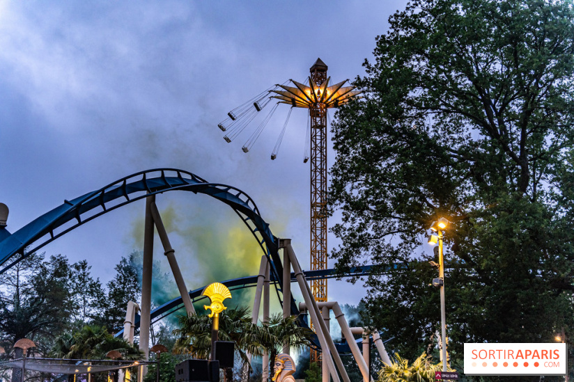 Parc Astérix : inauguration de la Tour Numérobis avec Jamel Debbouze