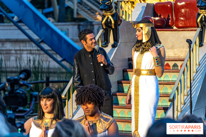 Parc Astérix : inauguration de la Tour Numérobis avec Jamel Debbouze
