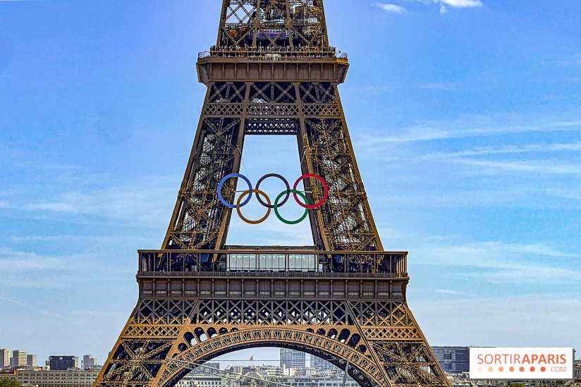 Tour Eiffel anneaux jeux olympiques Paris 2024