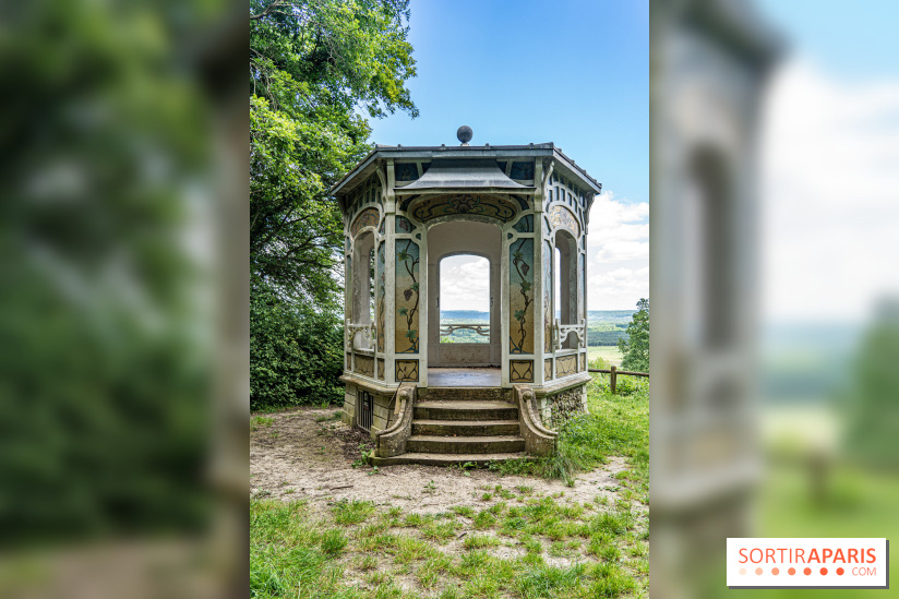 Le kiosque du belvédère de Chatillon à Risny-sur-Seine en Yvelines