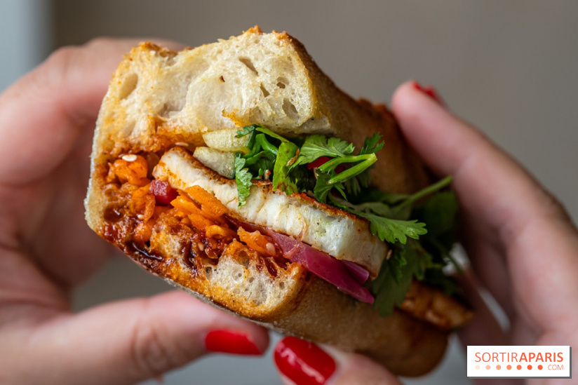 Hoa Cà Phê, le Coffee Shop Vietnamin du 11e à Paris -  banh mi végétarien