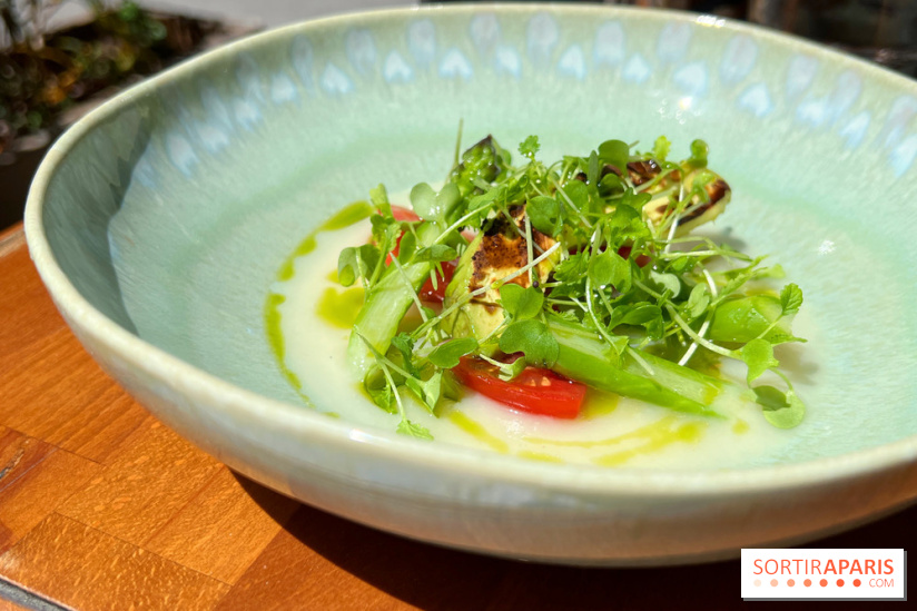 Petit Boutary - Gaspacho d'asperges, avocat poêlé